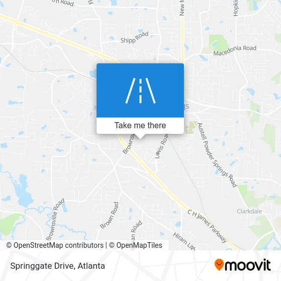 Springgate Drive map