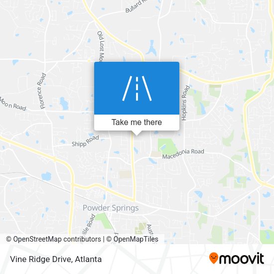 Vine Ridge Drive map