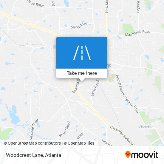 Mapa de Woodcrest Lane