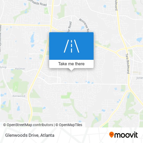 Glenwoods Drive map