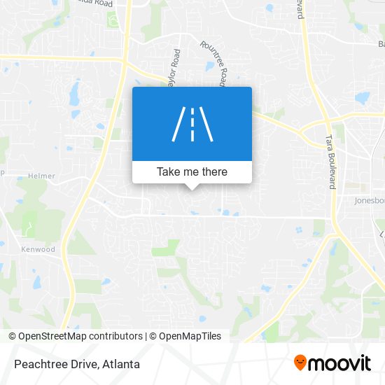 Peachtree Drive map