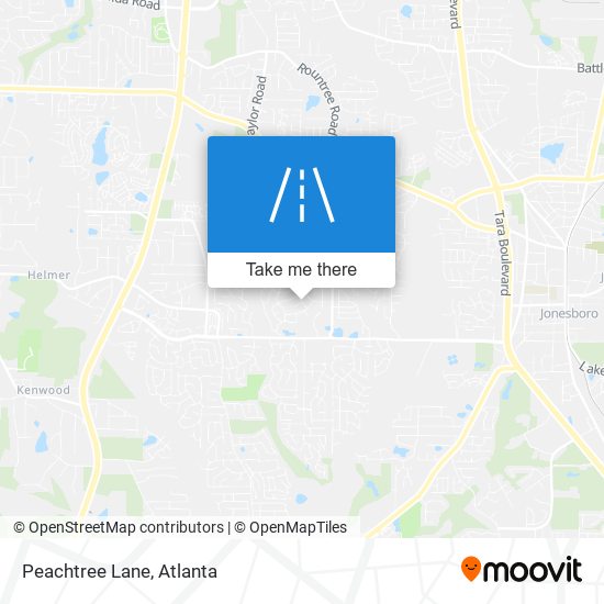 Mapa de Peachtree Lane