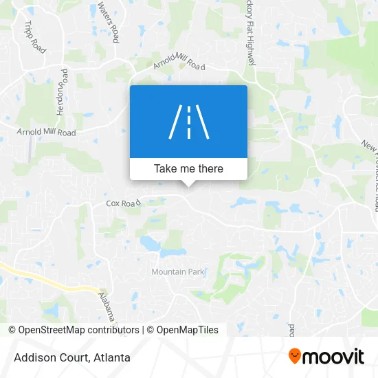 Addison Court map