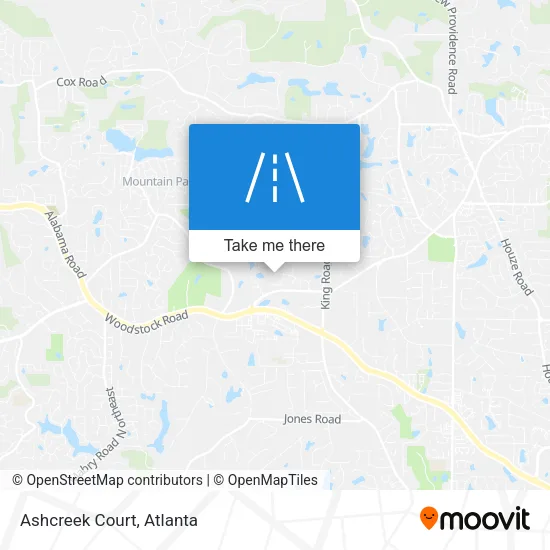 Ashcreek Court map