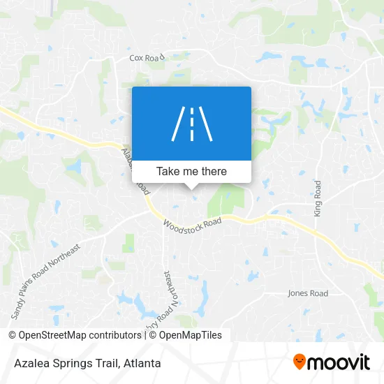 Azalea Springs Trail map