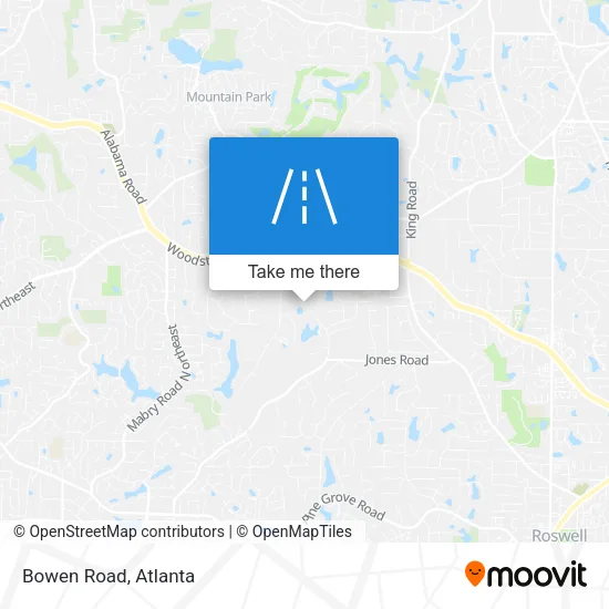 Bowen Road map