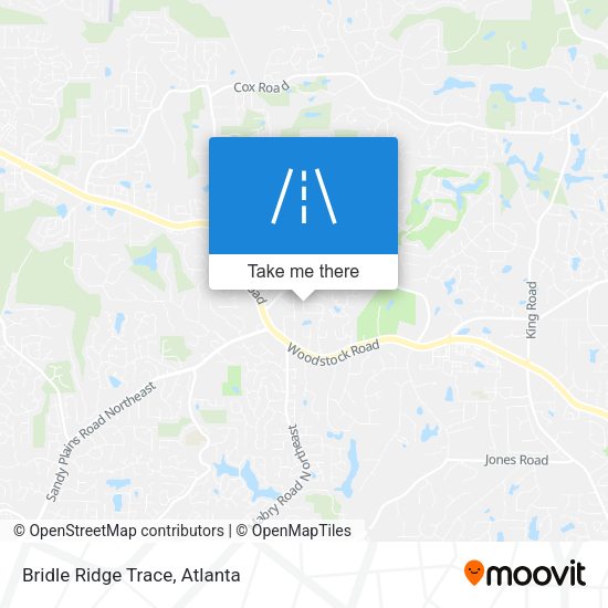 Bridle Ridge Trace map