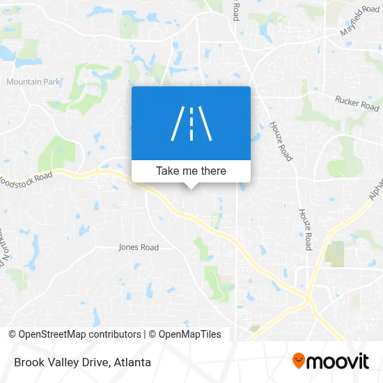 Brook Valley Drive map