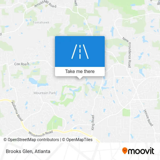 Brooks Glen map