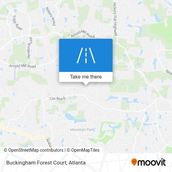 Mapa de Buckingham Forest Court