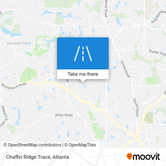 Chaffin Ridge Trace map