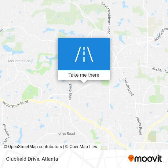 Clubfield Drive map