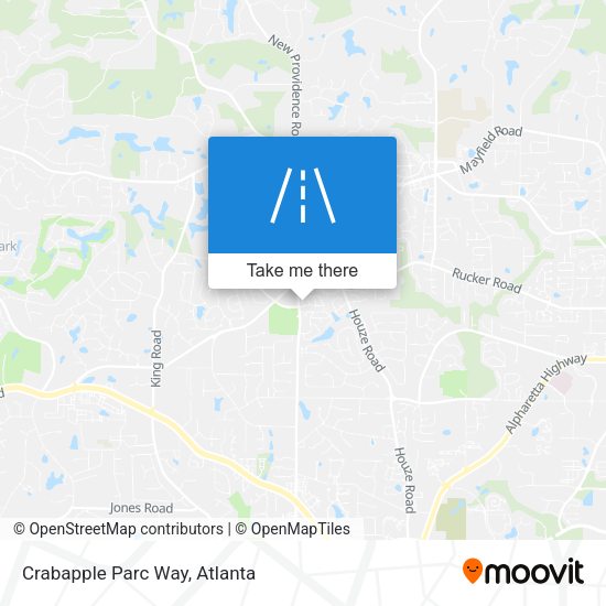 Mapa de Crabapple Parc Way