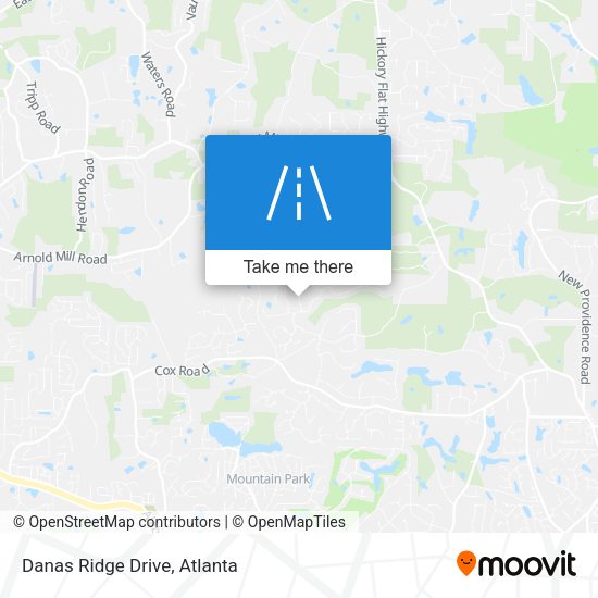 Mapa de Danas Ridge Drive