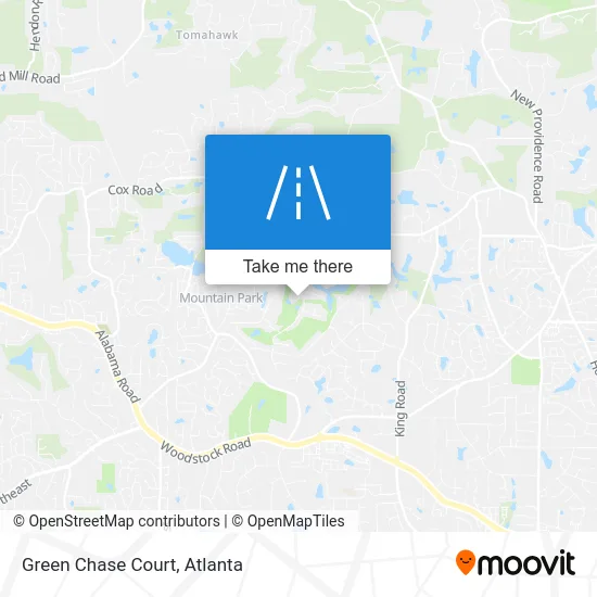 Green Chase Court map