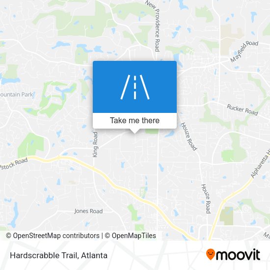 Mapa de Hardscrabble Trail