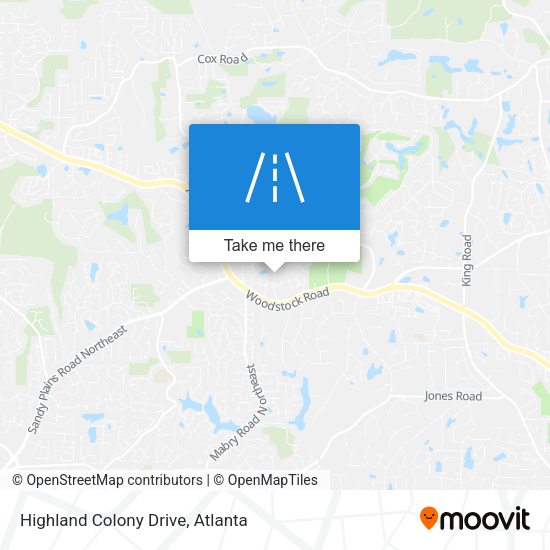 Highland Colony Drive map