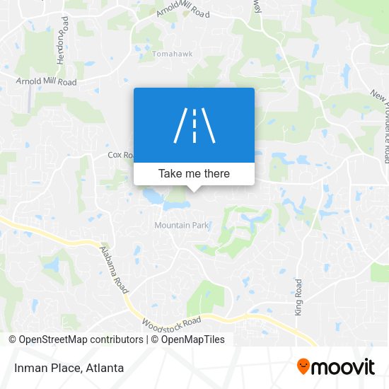 Mapa de Inman Place