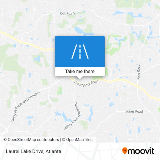 Laurel Lake Drive map