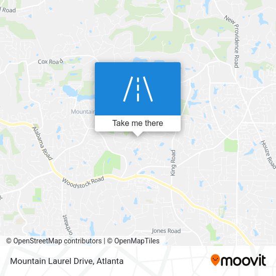 Mountain Laurel Drive map