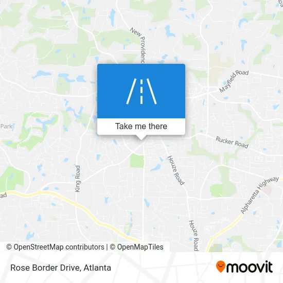 Rose Border Drive map