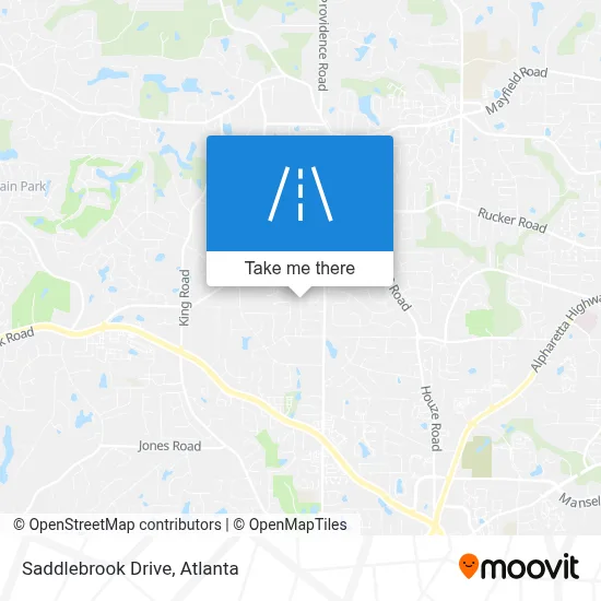 Saddlebrook Drive map