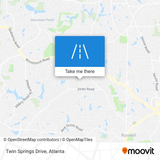 Mapa de Twin Springs Drive