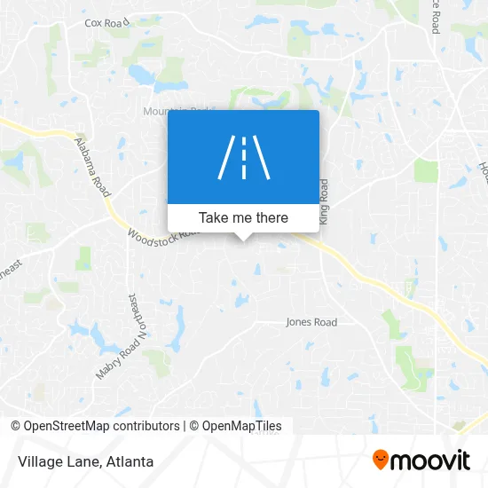 Village Lane map