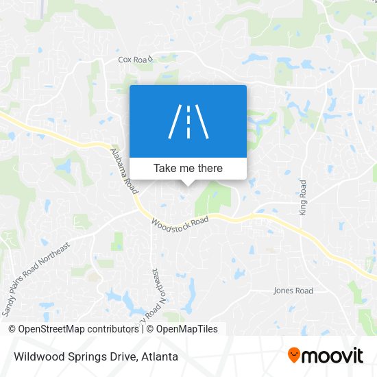 Wildwood Springs Drive map