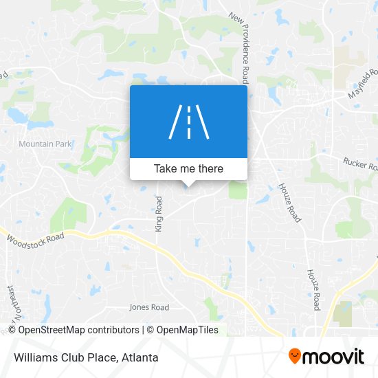 Williams Club Place map