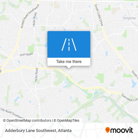 Mapa de Adderbury Lane Southwest