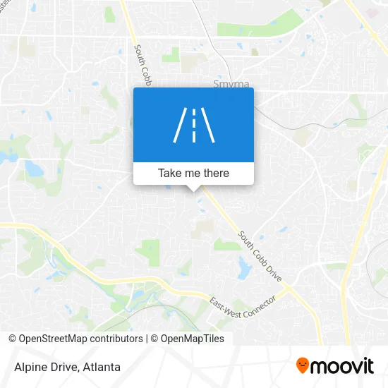 Alpine Drive map