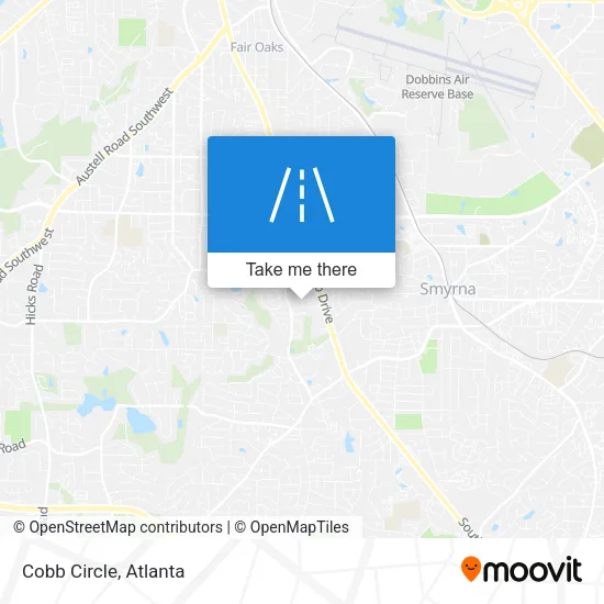 Cobb Circle map