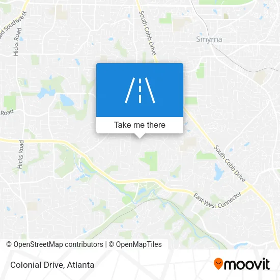 Colonial Drive map