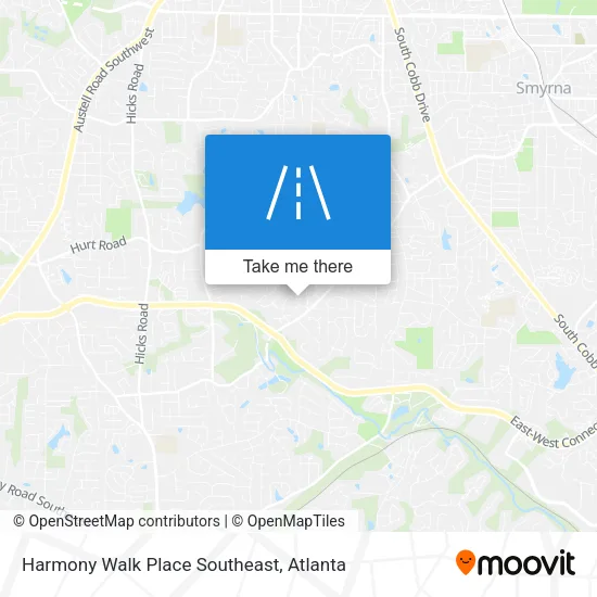 Harmony Walk Place Southeast map