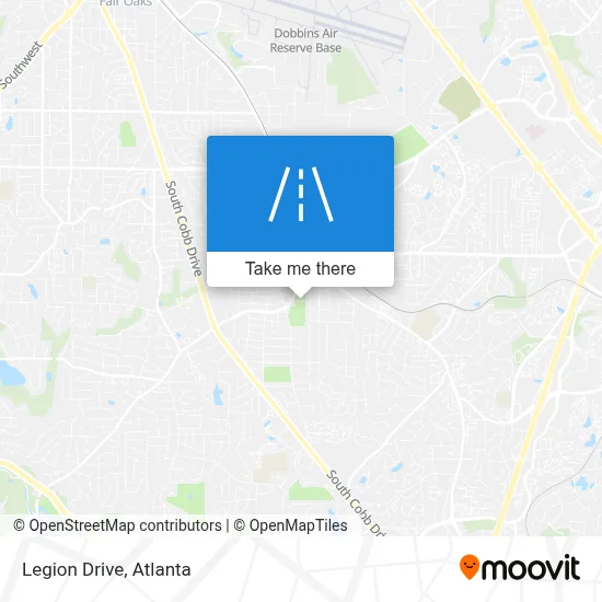 Legion Drive map