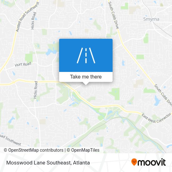 Mosswood Lane Southeast map
