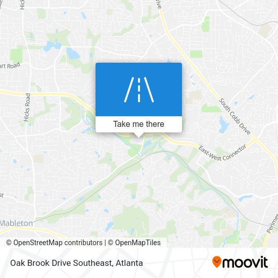 Oak Brook Drive Southeast map