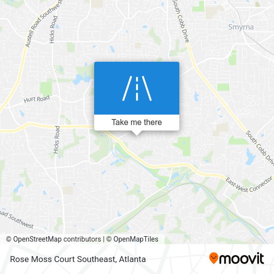 Rose Moss Court Southeast map