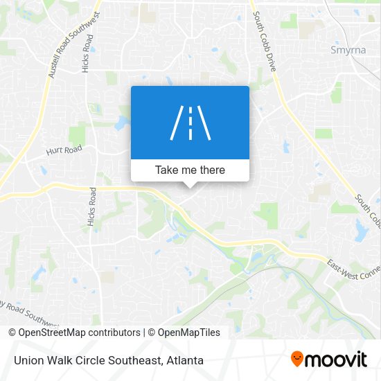 Union Walk Circle Southeast map
