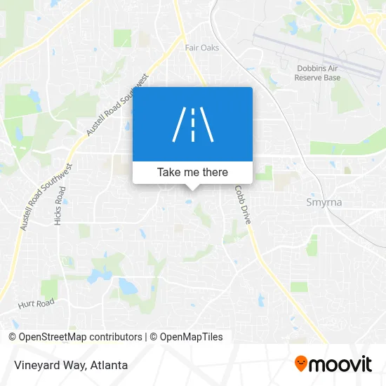 Vineyard Way map