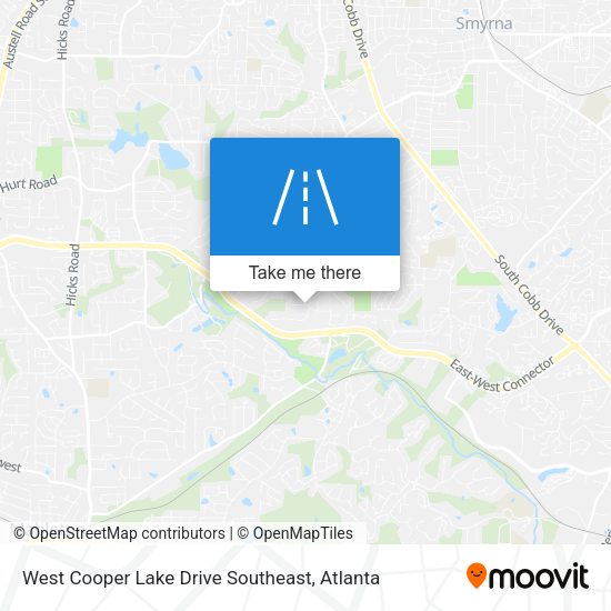 West Cooper Lake Drive Southeast map