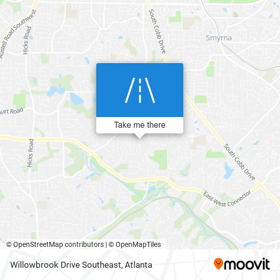 Willowbrook Drive Southeast map