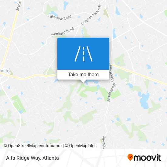 Alta Ridge Way map