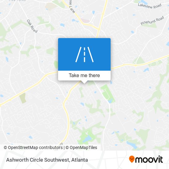 Mapa de Ashworth Circle Southwest