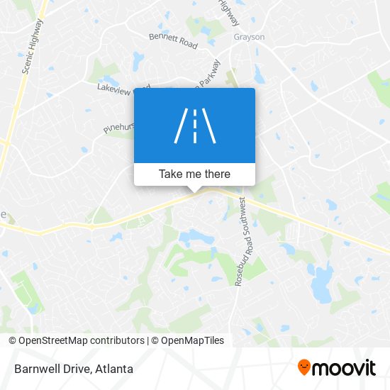 Barnwell Drive map