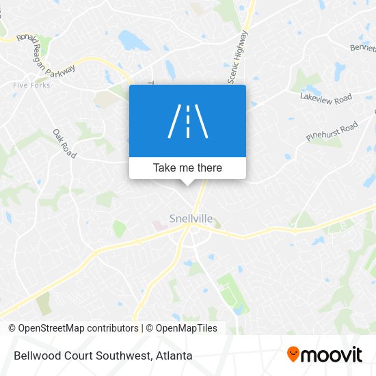 Bellwood Court Southwest map