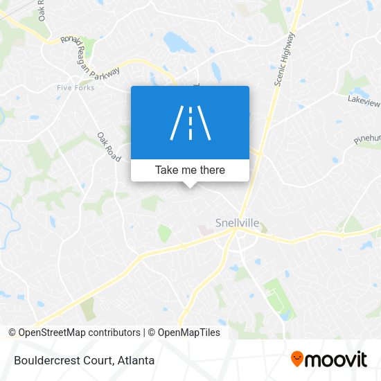 Mapa de Bouldercrest Court