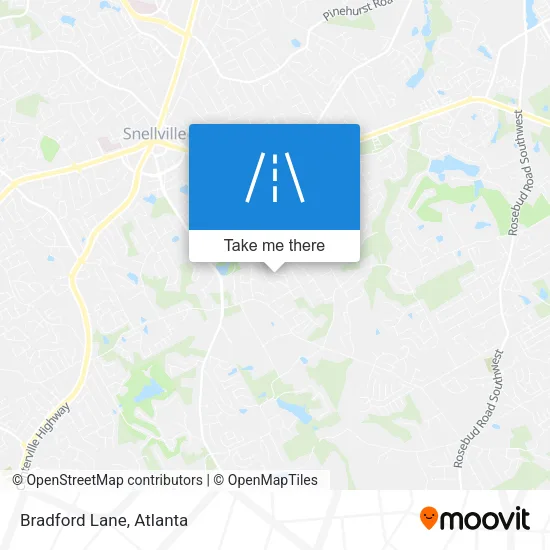 Bradford Lane map
