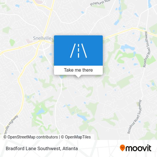 Bradford Lane Southwest map